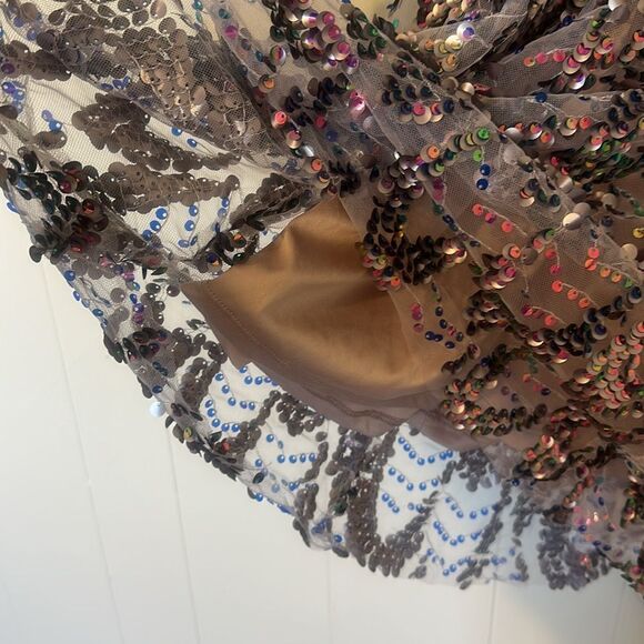 TORRID Purple Mini Sequin Shift Dress size 0 0X 10 12 14 - Picture 4 of 11
